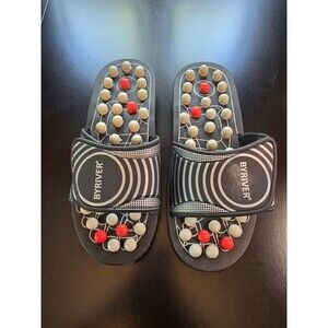 ByRiver Foot Reflexology Pressure Point Massage Mat Slipper Slides Medium